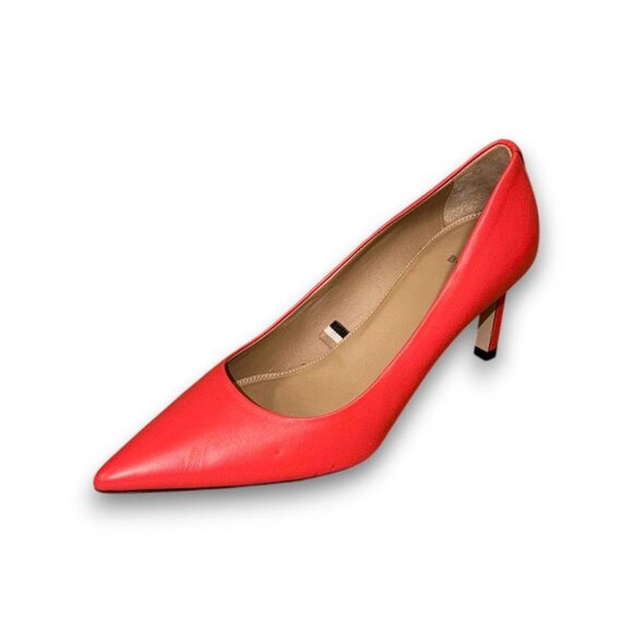 BOSS Janet Pump 70 Women's Red Leather Heels US 7 (EU 37) MSRP $199 - Picture 1 of 4